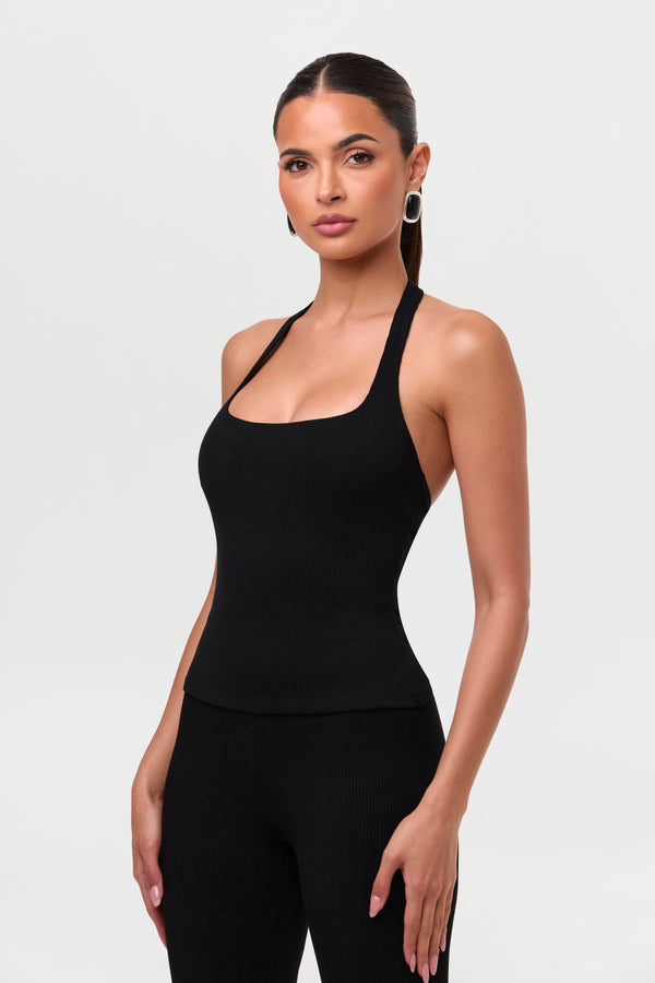 Naked Wardrobe Snatched Contour Halter Top