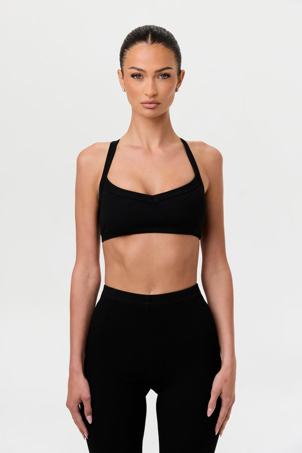 naked wardrobe Snatched X-Back Tank Crop Top