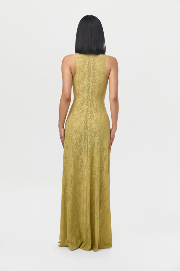 Naked Wardrobe Stretch Lace Sleeveless Maxi Dress