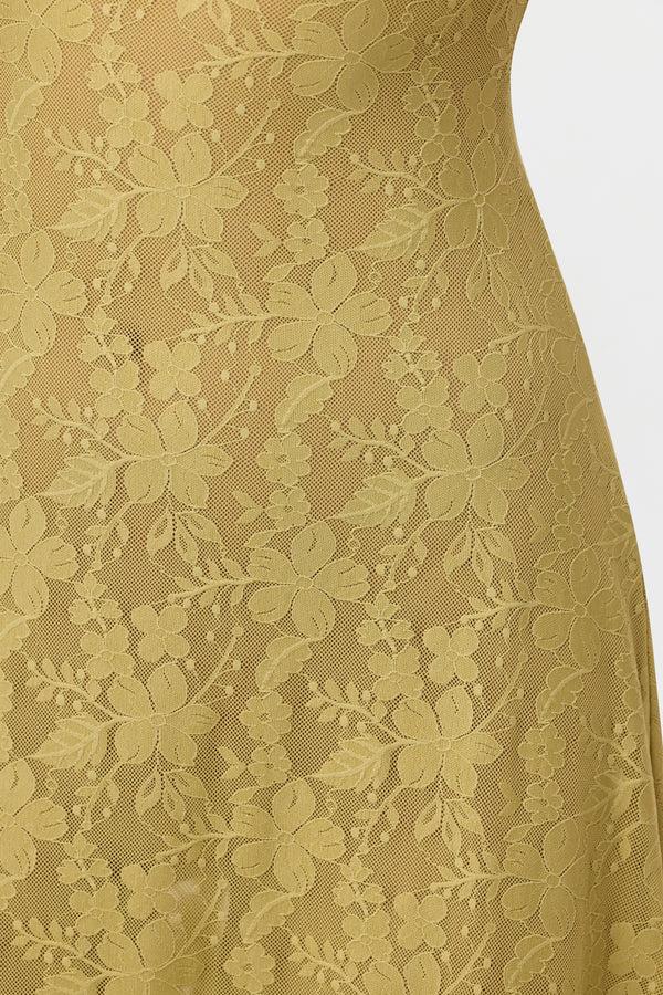 Naked Wardrobe Stretch Lace Sleeveless Maxi Dress