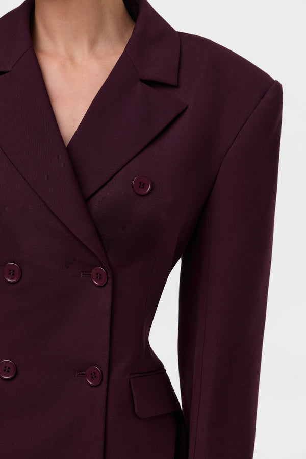 Naked Wardrobe Suiting Double-Breasted Blazer