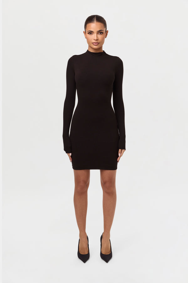 naked wardrobe the ribbed mini dress