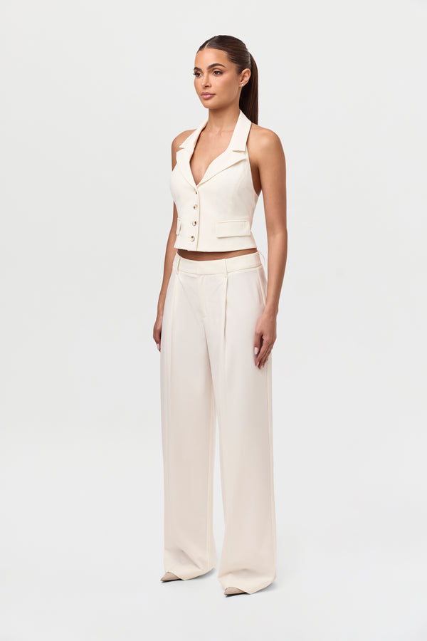 Naked Wardrobe Tuxedo Halter Suit Vest