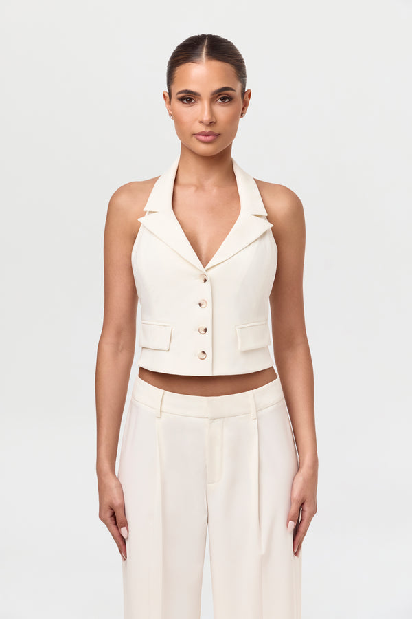 naked wardrobe Tuxedo Halter Suit Vest