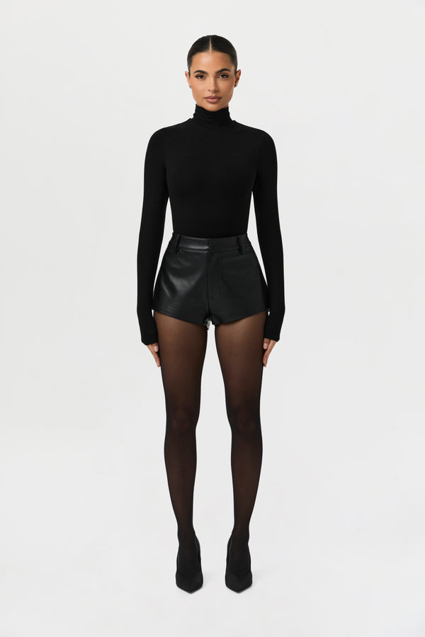 naked wardrobe Vegan Leather Hot Pants