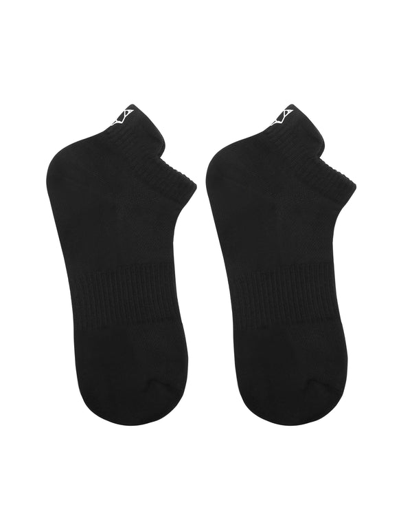 Naked Wolfe 3 Pack Womens Egyptian Cotton Ankle Socks Black