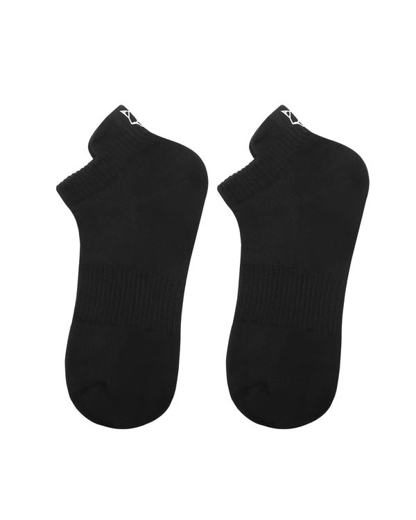 Naked Wolfe 3 Pack Womens Egyptian Cotton Ankle Socks Black
