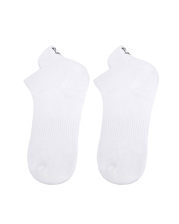 Naked Wolfe 3 Pack Womens Egyptian Cotton Ankle Socks White
