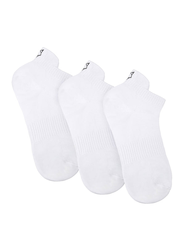 naked wolfe 3 Pack Womens Egyptian Cotton Ankle Socks White