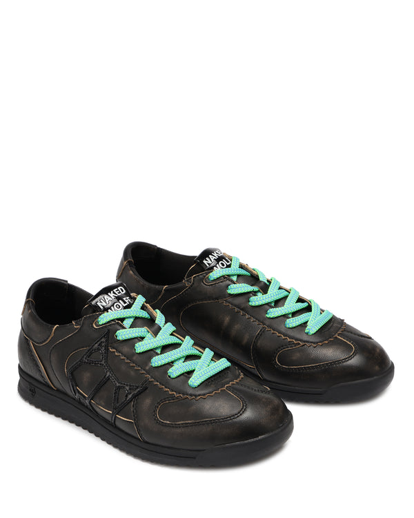 Naked Wolfe Exposuree Black Rub Off Alcohol Leather