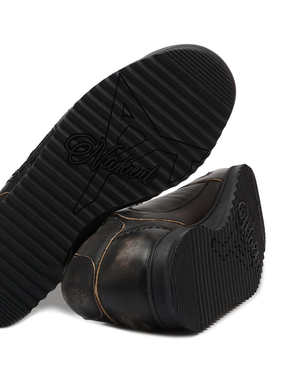 Naked Wolfe Exposuree Black Rub Off Alcohol Leather