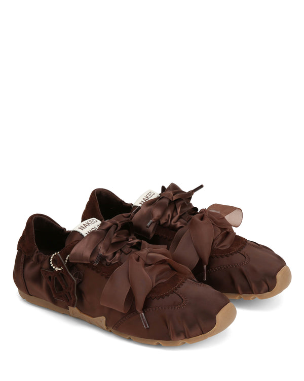 Naked Wolfe Adorable Brown Satin