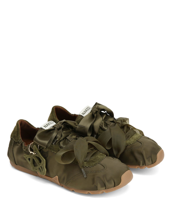 Naked Wolfe Adorable Khaki Satin