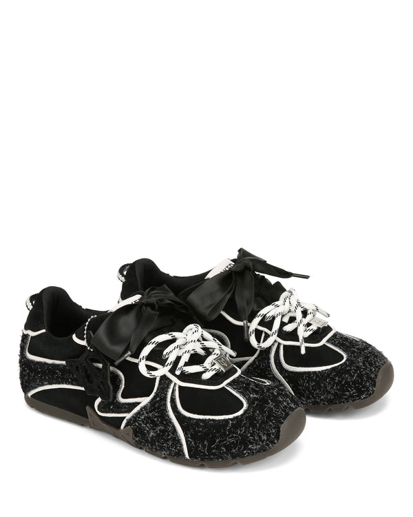 Naked Wolfe Adored Black Hairy Suede