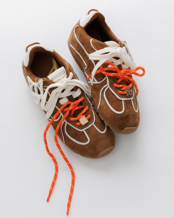 Naked Wolfe Adored Tan/White Suede