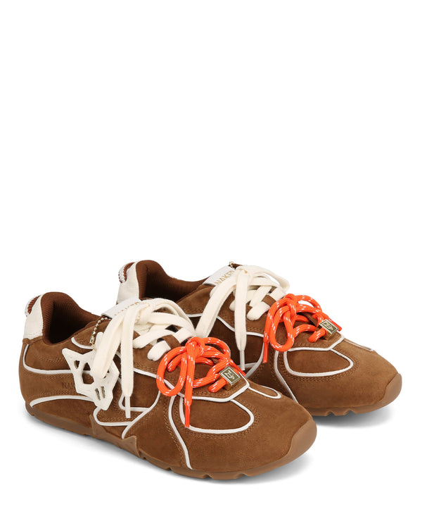 Naked Wolfe Adored Tan/White Suede