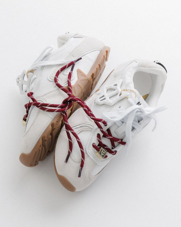 Naked Wolfe Adored White Suede/Leather