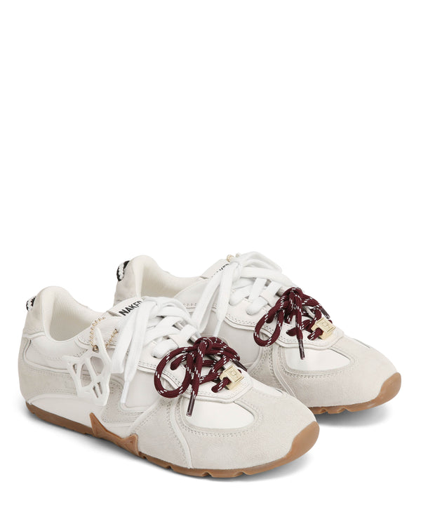 Naked Wolfe Adored White Suede/Leather