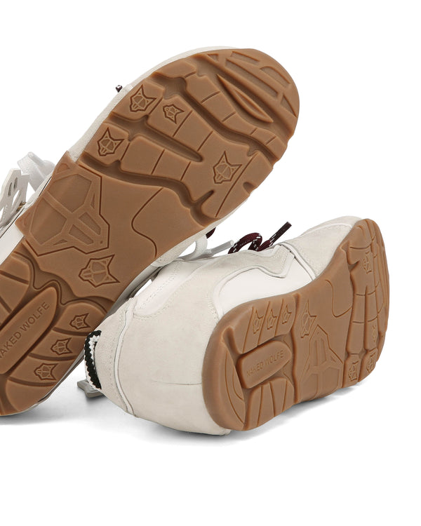 Naked Wolfe Adored White Suede/Leather