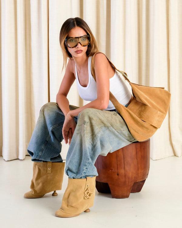 Naked Wolfe Bam Camel Suede