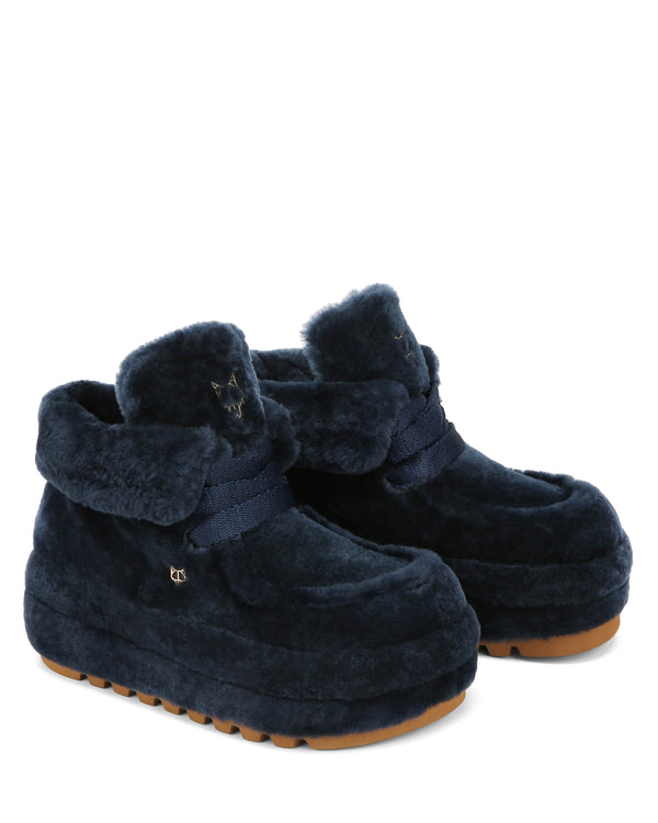 Naked Wolfe Bambi Navy Shearling