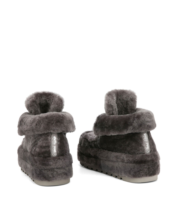 Naked Wolfe Bambi Slate Grey Shearling
