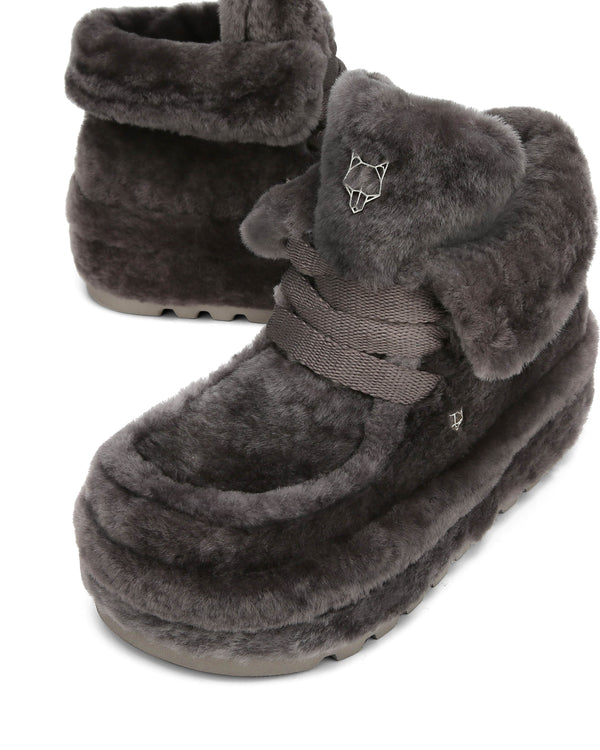 Naked Wolfe Bambi Slate Grey Shearling