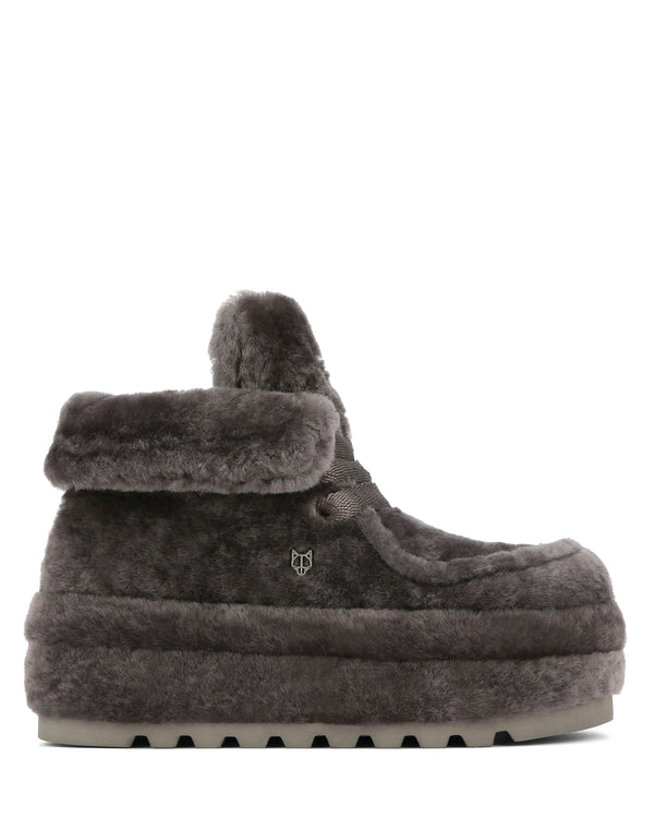 naked wolfe Bambi Slate Grey Shearling