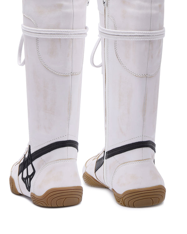 Naked Wolfe Betsy White Alcohol Leather