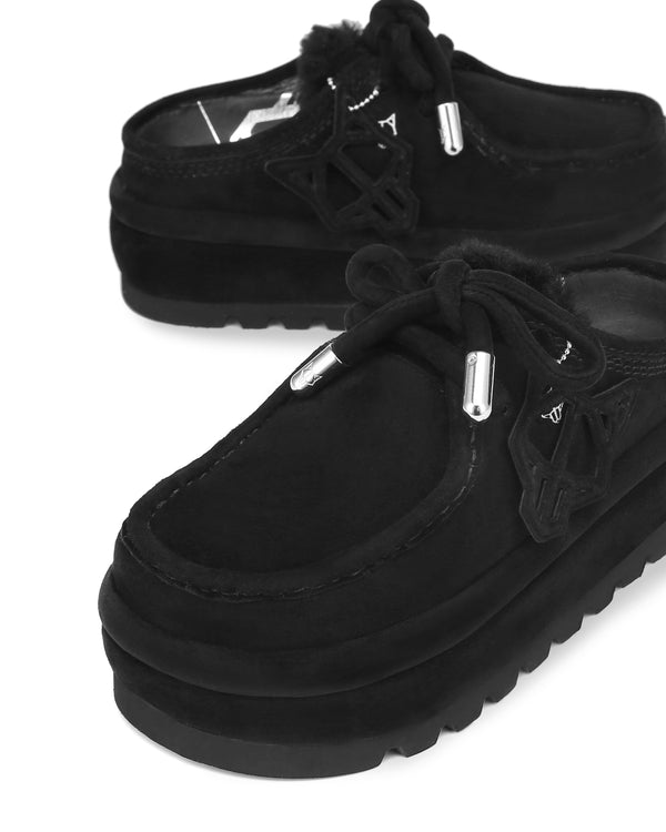 Naked Wolfe Blizzard Black Suede/Shearling