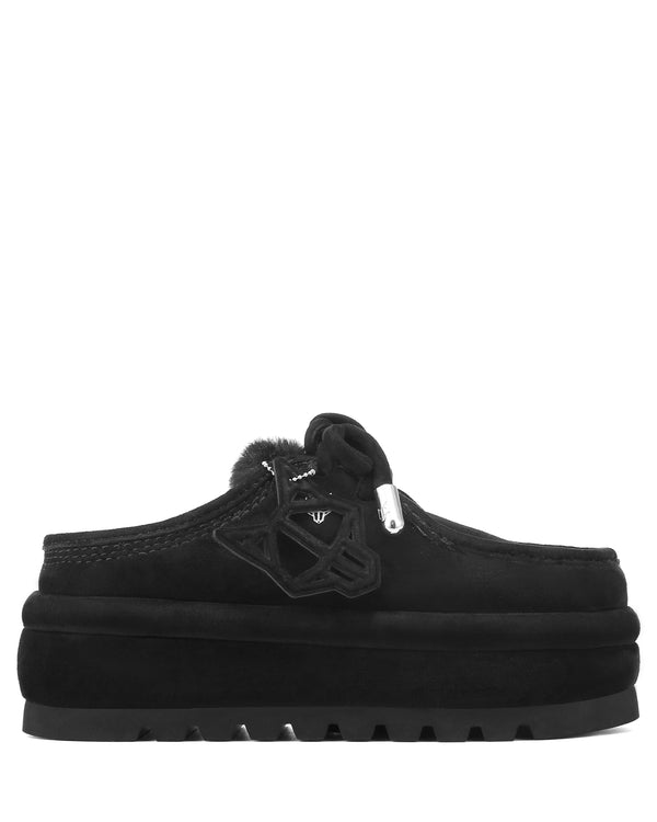 naked wolfe Blizzard Black Suede/Shearling