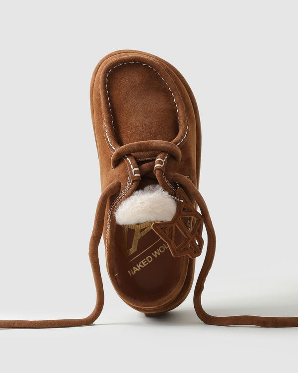 Naked Wolfe Blizzard Tan Suede/Shearling