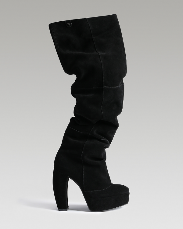 Naked Wolfe Dallas Black Suede