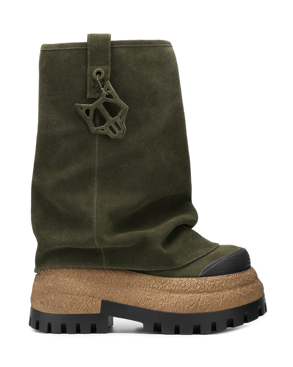 naked wolfe Disturb Green Suede