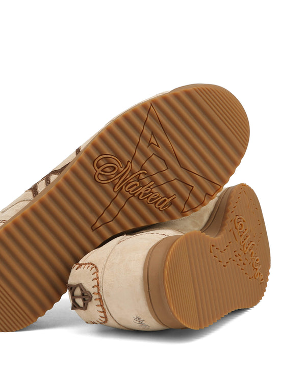 Naked Wolfe Exposure Suede Off White