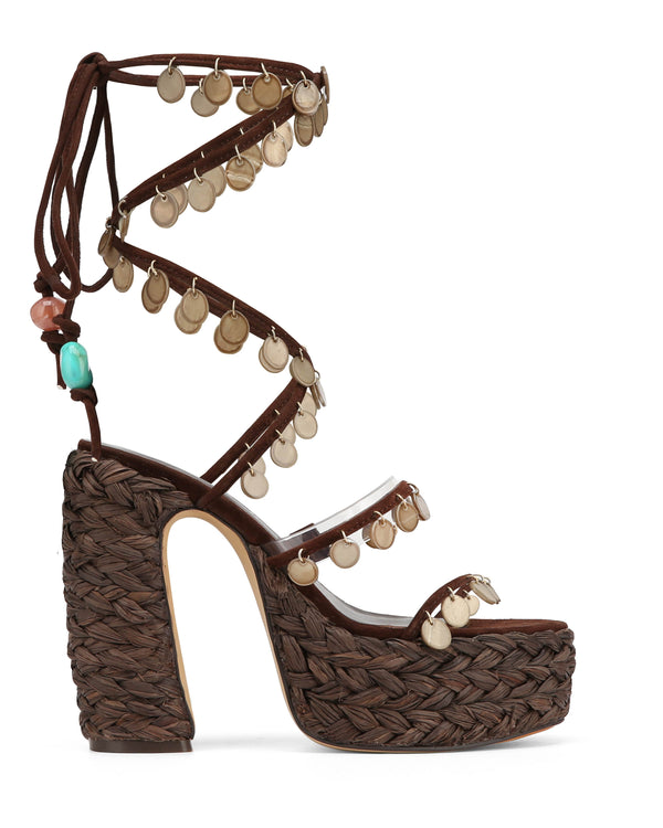 naked wolfe Fantastic Brown Raffia