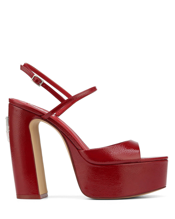 naked wolfe Fire Crinkle Patent Leather Red