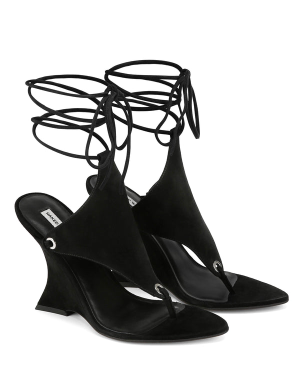 Naked Wolfe Rampage Black Suede