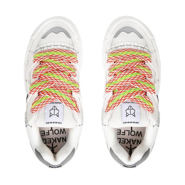 Naked Wolfe Slider Laces Zig Zag Orange/Green