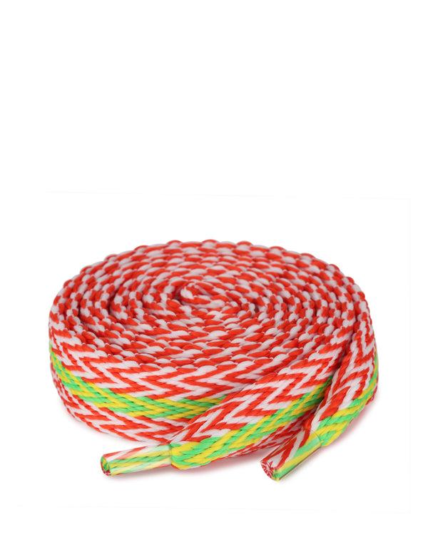 naked wolfe Slider Laces Zig Zag Orange/Green