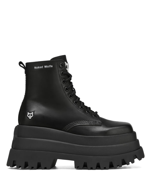 naked wolfe Sloane Black Leather