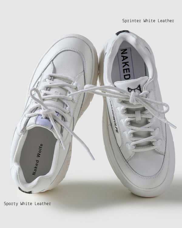 Naked Wolfe Sporty White Leather