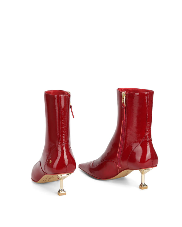 Naked Wolfe Tempting Crinkle Patent Leather Red