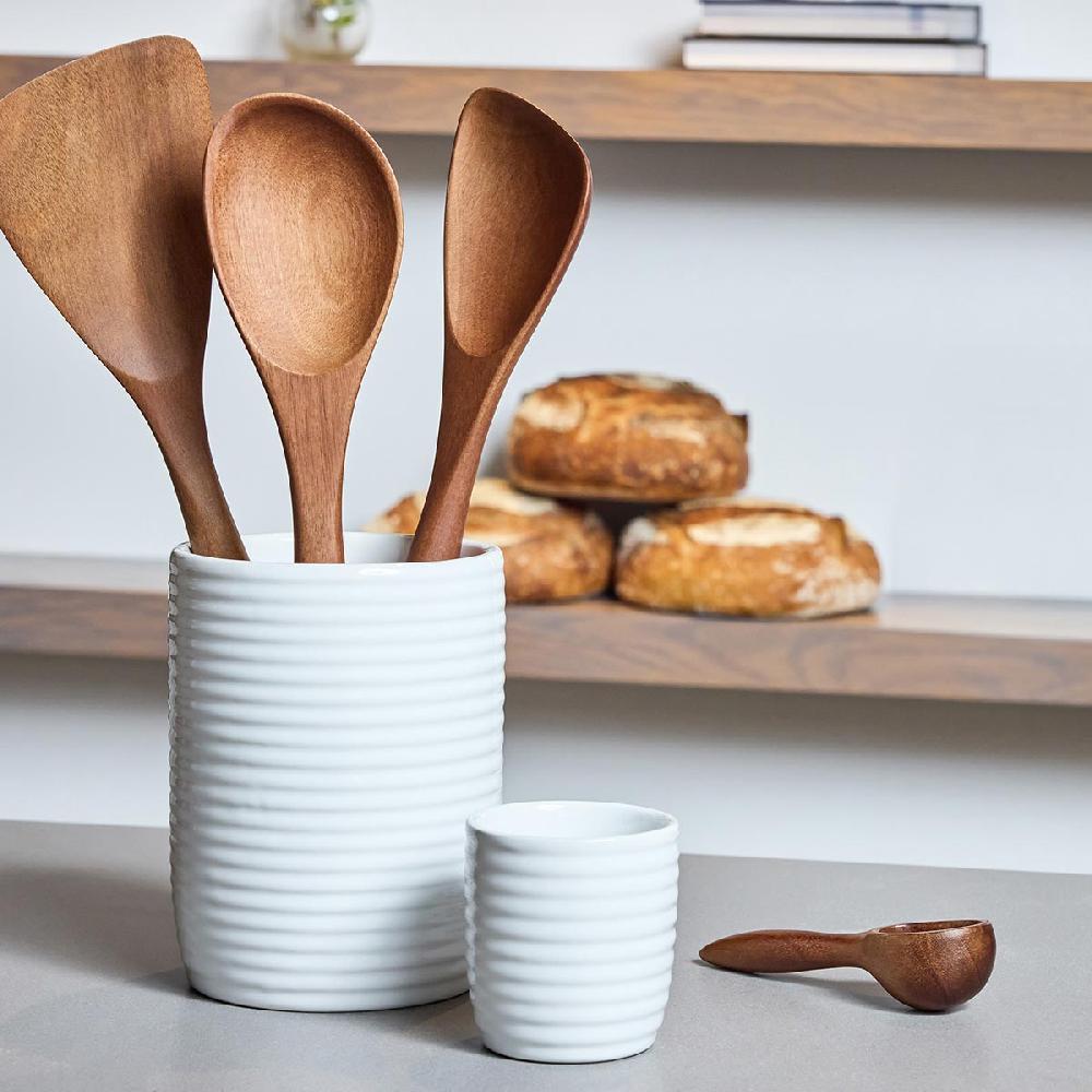 Nambé Breaking Bread Measuring Spoons With Canister