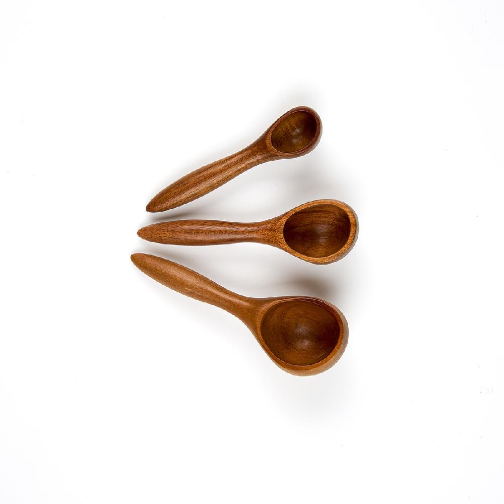 Nambé Breaking Bread Measuring Spoons With Canister