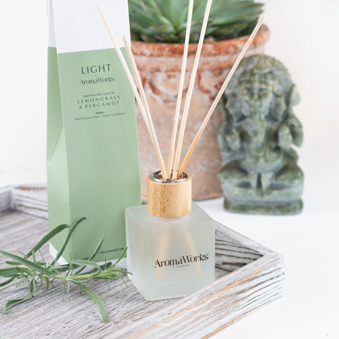 Nambé Light Small Reed Diffuser - Lemongrass & Bergamot