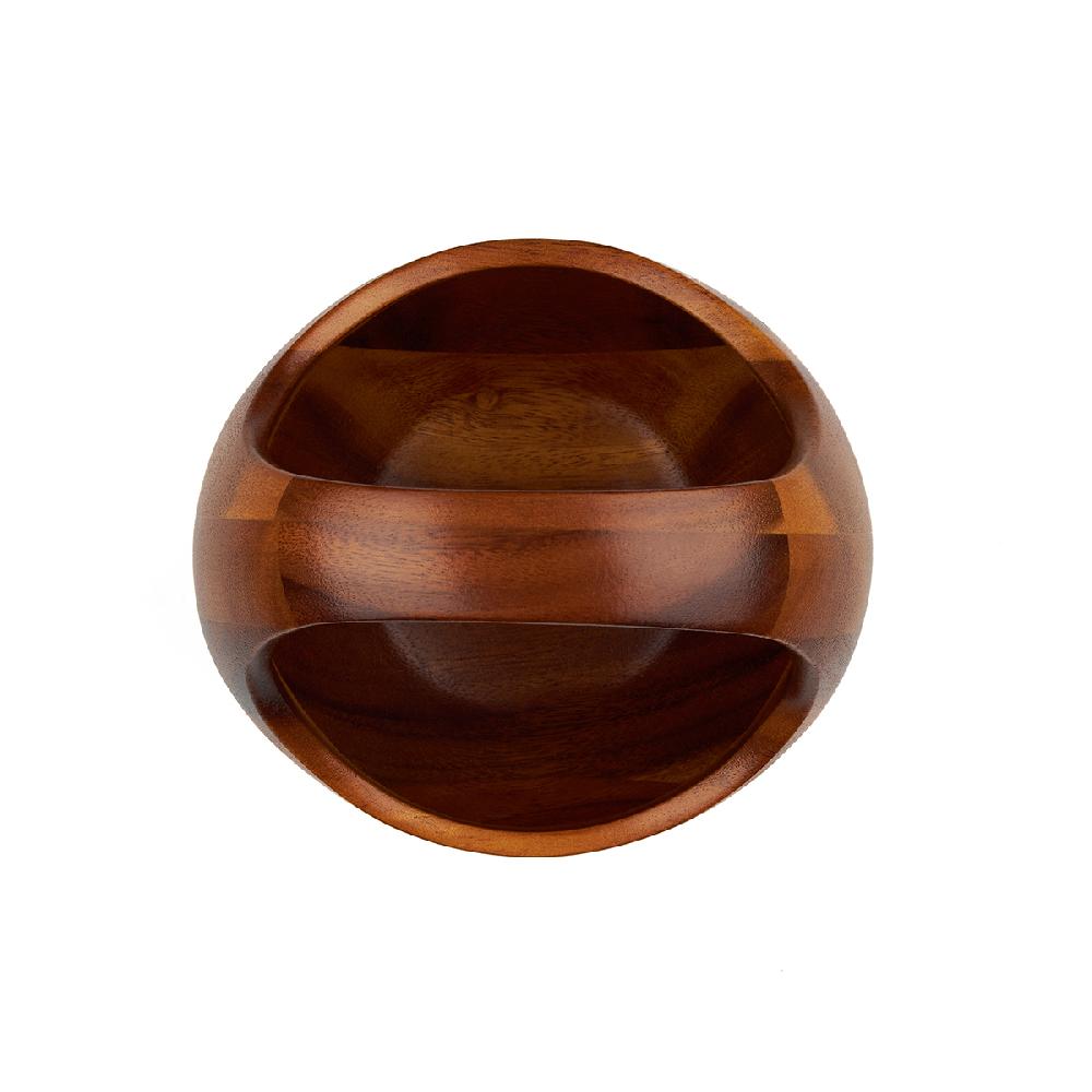 Nambé 6" Wood Basket Bowl