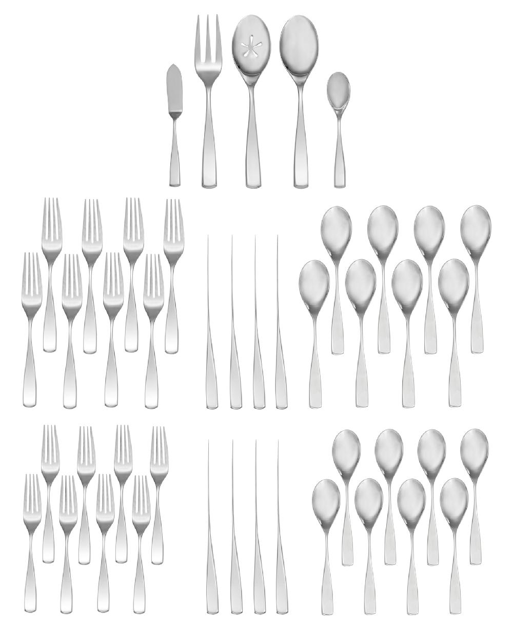 Nambé Anna 45-Piece Flatware Set