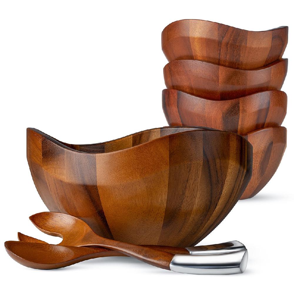 nambé Billow 7-Piece Salad Set