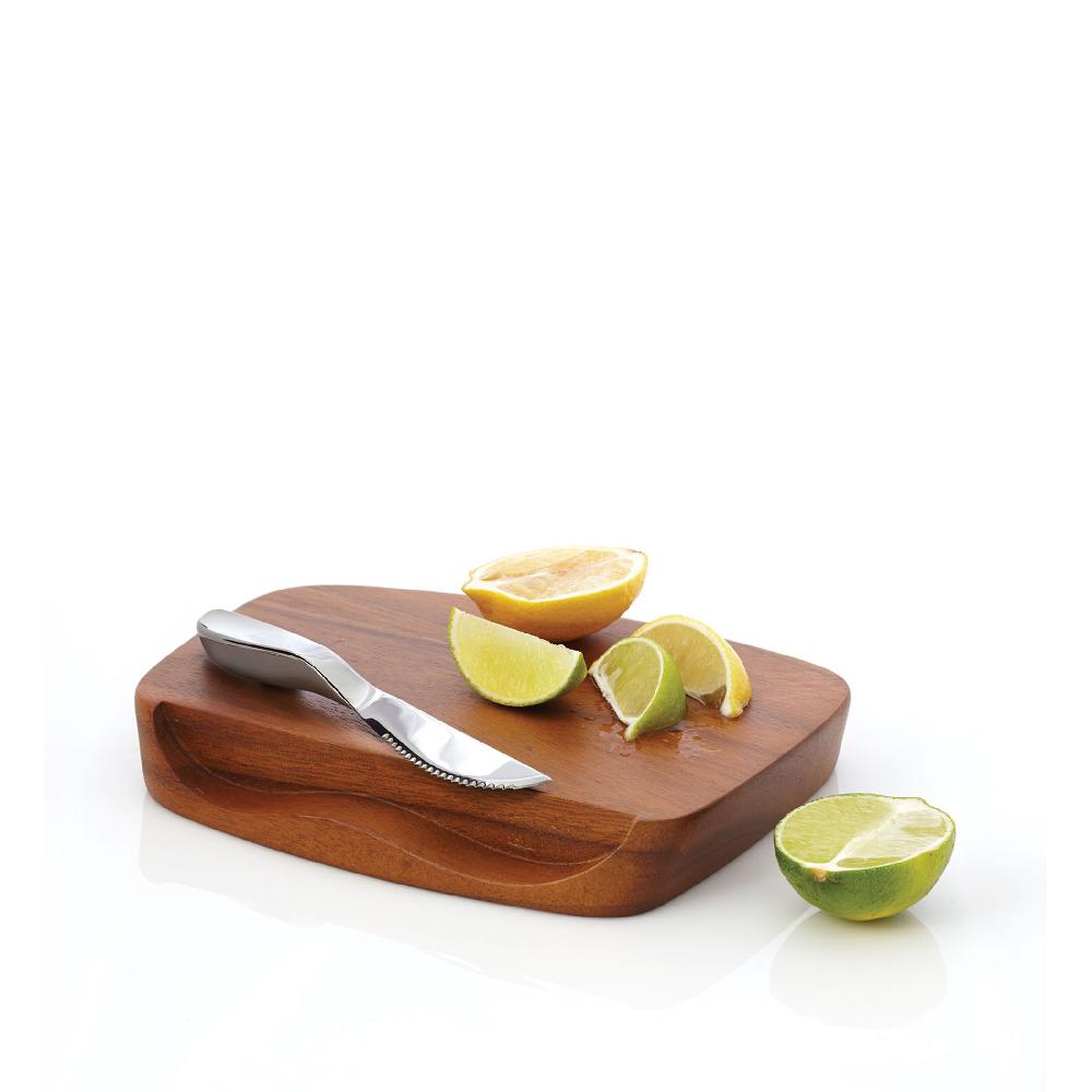 Nambé Blend Bar Board W/ Knife
